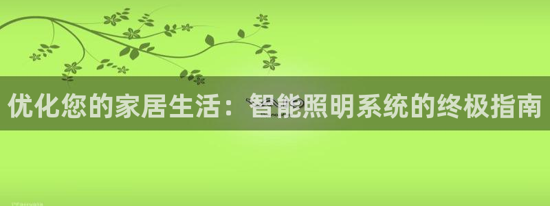 优化您的家居生活：智能照明系统的终极指南