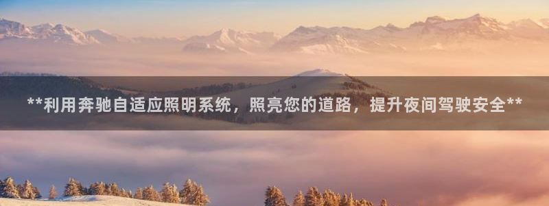 **利用奔驰自适应照明系统，照亮您的道路，提升夜间驾驶安全**