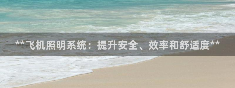 **飞机照明系统：提升安全、效率和舒适度**