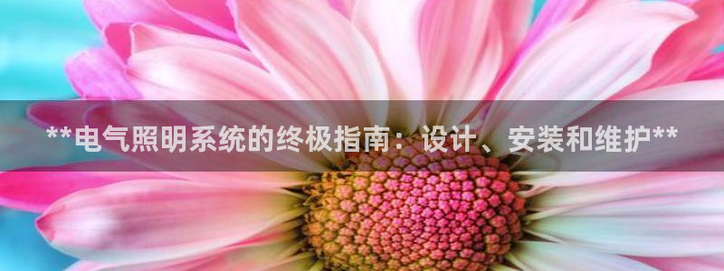 **电气照明系统的终极指南：设计、安装和维护**