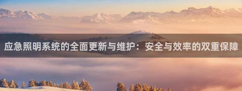 应急照明系统的全面更新与维护：安全与效率