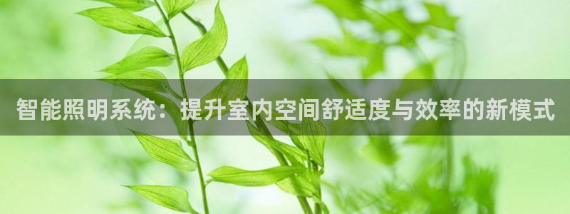 智能照明系统：提升室内空间舒适度与效率的新模式