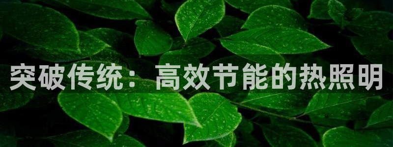 突破传统：高效节能的热照明
