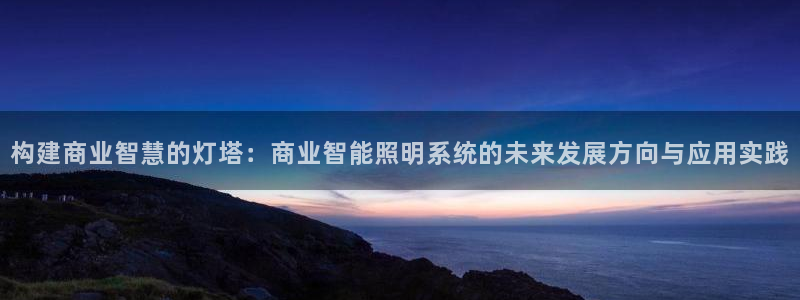 构建商业智慧的灯塔：商业智能照明系统的未